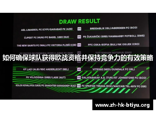 如何确保球队获得欧战资格并保持竞争力的有效策略