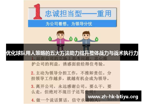 优化球队用人策略的五大方法助力提升整体战力与战术执行力